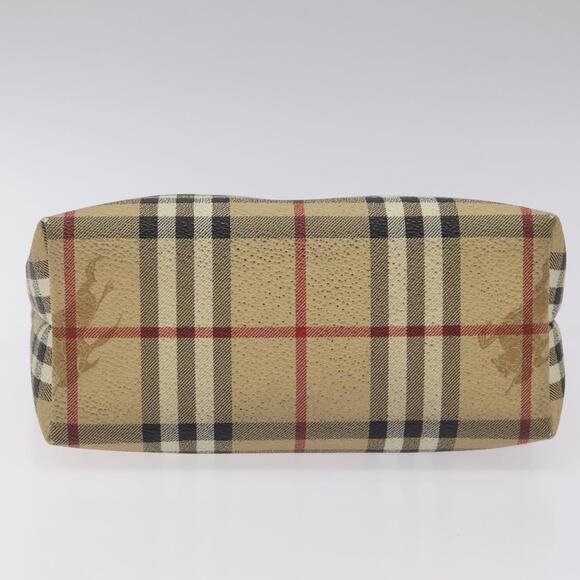 Burberry Nova Check Hand Bag Pvc Beige Silver - Picture 5 of 16